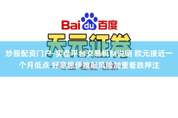 炒股配资门户-实盘平台交易机制说明 欧元接近一个月低点 好意思伊推敲风险加重看跌押注